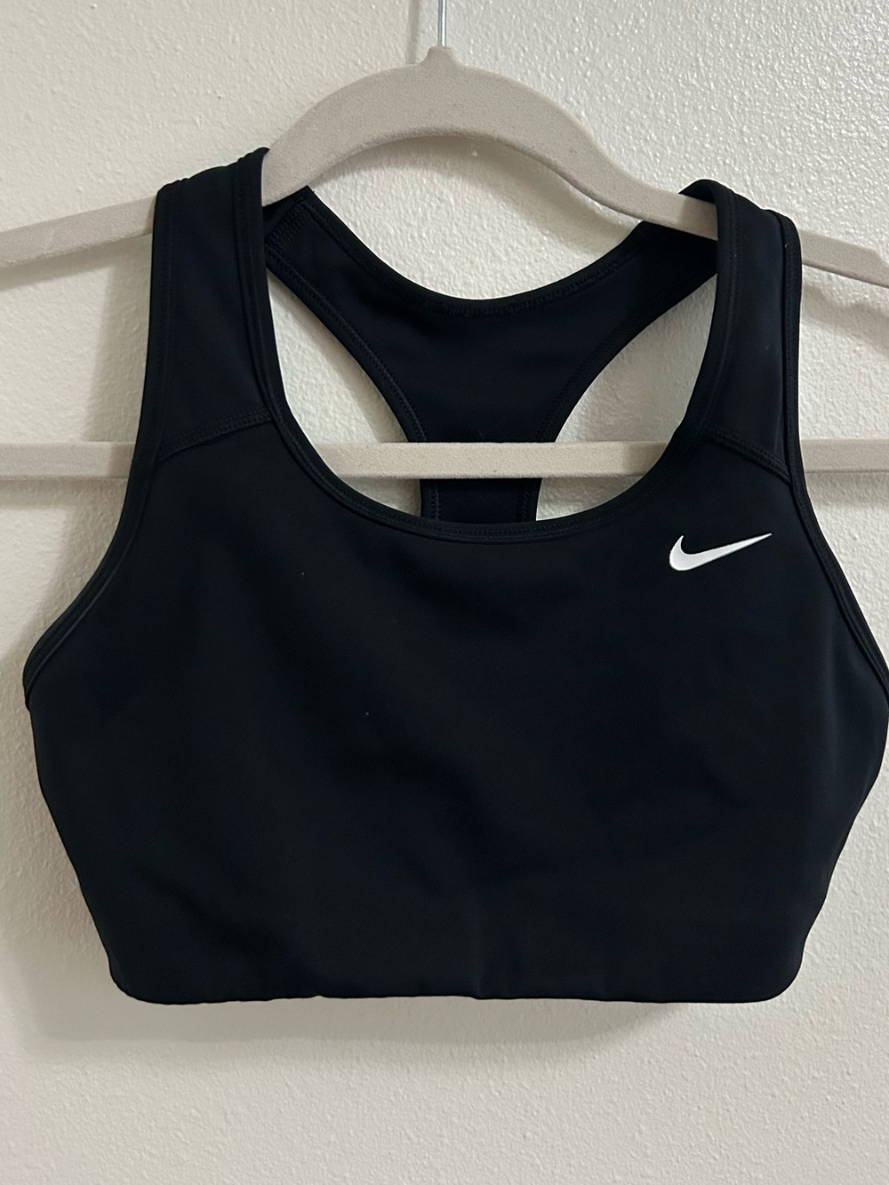 Nike Dri Fit class black racer back sports bra